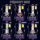 H7 H3 H4 LED Headlight 1000W 800000LM H11 H8 H1 24PCS 8054 CSP HB3 9005 HB4 9006 9012 HIR2 H9 Mini Auto Diode Fog Lamp Plug&Play