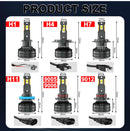 2PCS K5C H7 H4 H3 LED 1000W 6500K Car Lights Canbus H11 H8 H1 HB3 9005 HB4 9006 9012 HIR2 H9 8054 CSP Chips Auto Lamp Fog Light