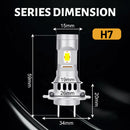 H7 LED 120W Headlight 30000LM 3580 CSP Chips High Bright Car Lights H7 Adapter L02 L05 L06 Universal High Low Beam 12V 24V Truck