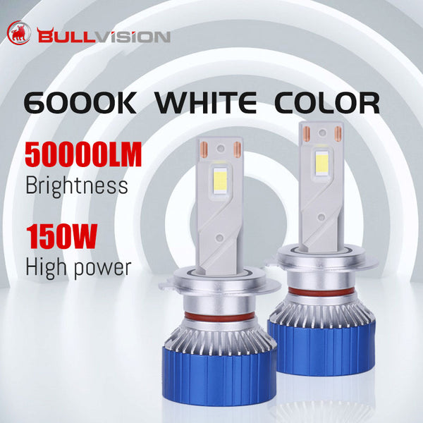 H4 LED H7 Light 50000LM H11 H1 H8 H9 HB4 HB3 9005 9006 9012 HIR2 150W 6000K Car Headlight Fog Lights High Bright 3860 CSP Chips