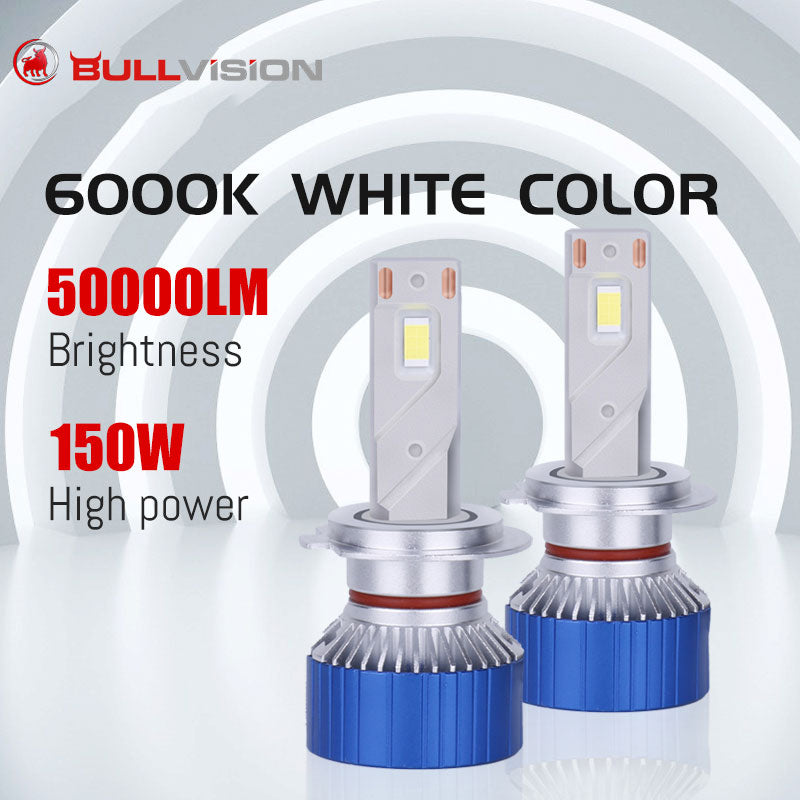 H4 LED H7 Light 50000LM H11 H1 H8 H9 HB4 HB3 9005 9006 9012 HIR2 150W 6000K Car Headlight Fog Lights High Bright 3860 CSP Chips