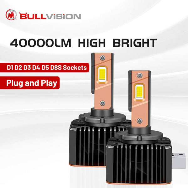 D3S HID Headlights 40000LM 6000K LED D1S D3S D2S D4S D5S D8S D1R D2R D3R D4R Auto Xenon Lamps Canbus Error Free D1C D2C D3C 12V