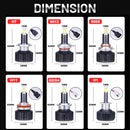 360 H7 LED Headlight 25000LM 3000K 4300K 6000K H1 9012 HIR2 D2S D4S H11 H8 H9 9005 9006 HB3 HB4 D2R D4R CSP Chips Fog Lights
