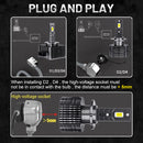 D1S D3S LED Headlight 20000LM HID D2S D4S D5S D8S D1R D2R D3R D4R Canbus No Error 35W 55W 6000K 4300K CSP Chips Plug and Play