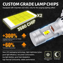 H7 LED 120W Headlight 30000LM 3580 CSP Chips High Bright Car Lights H7 Adapter L02 L05 L06 Universal High Low Beam 12V 24V Truck