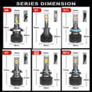 H7 LED Canbus 80000LM H4 H11 220W Turbo Car Headlight Bulbs H1 HB3 HB4 HIR2 H8 9005 9006 9012 Fog Light Lamps 6000K 4300K Diode