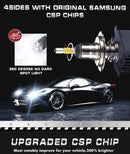 360 4 Sides H7 H1 H4 Headlight Bulbs With Samsung CSP 80W H8 H9 H11 Fog Light 9006 HB4 9005 HB3 Car Lamps Auto Tuning Turbo No Dark Spot For Projector Lenses