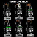 H7 Led Headlight 6000K H1 H4 H8 H11 Led Bulb Fog Light 9012 Hir2 9005 HB3 9006 HB4 Auto Lamp 25000LM 120W Turbo 4300K 8000K Mini No Ballast Turbo Fan Diodes PTF