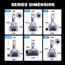 D3S D1S LED Canbus Car Headlight Bulbs 6000K White D2S D4S D5S D8S D1R D2R D3R D4R Turbo LED CSP 70W HID Retrofit Kit Plug&Play White Body Turbo Fan