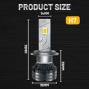 50000LM LED H7 H4 H11 Headlight 320W High Power H1 H8 H9 HB4 HB3 9005 9006 9012 HIR2 Turbo Lamp 6000K White Car Light For Lenses