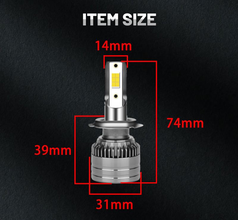 H4 LED Headlight 30000LM 120W CSP Chip Led H7 H11 H8 H9 H1 9005 9006 HB3 HB4 Turbo Auto Fog Lamp 4300K 6000K 8000K PTF Ice Bulbs