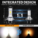 H7 LED 120W Headlight 30000LM 3580 CSP Chips High Bright Car Lights H7 Adapter L02 L05 L06 Universal High Low Beam 12V 24V Truck