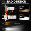 H7 LED 120W Headlight 30000LM 3580 CSP Chips High Bright Car Lights H7 Adapter L02 L05 L06 Universal High Low Beam 12V 24V Truck