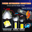 H7 LED Headlights 30000LM K5C LED H1 H4 H11 9012 HIR2 H8 H9 9005 9006 HB3 HB4 120W 6000K XPH50 3.0 Chips LED Driver Low Beam 12V