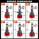 H7 LED Headlights 30000LM K5C LED H1 H4 H11 9012 HIR2 H8 H9 9005 9006 HB3 HB4 120W 6000K XPH50 3.0 Chips LED Driver Low Beam 12V