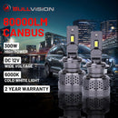 BULLVISION H4 H7 Led 80000LM H8 H9 H11 H1 Led Headlight 200W 9005 9006 HB3 HB4 9012 High Bright Auto Light Bulbs 6000K White STG