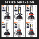 H4 LED Headlight 20000LM CSP LED H7 H1 H11 H8 H9 9005 9006 HB3 HB4 120W 4300K 6000K 8000K White/Yellow/Blue Light PTF Ice Bulb Turbo Fog Light 12V Turbo