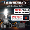 H4 LED Canbus Car Headlights 25000LM High Low Beam LED H7 H1 H11 H8 H9 9005 HB3 9006 HB4 4300K 6000K 8000K 10000K Ice Bulbs 12V