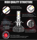 H4 LED Canbus Car Headlights 25000LM High Low Beam LED H7 H1 H11 H8 H9 9005 HB3 9006 HB4 4300K 6000K 8000K 10000K Ice Bulbs 12V