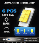 Bullvision H11 LED K4C K4S 50000LM LED H7 Car Headlight H11 H1 H8 H9 9012 HIR2 9005 9006 HB3 HB4 150W 6000K White PTF Low Beam