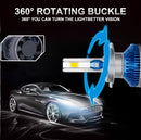 Bullvision H11 LED K4C K4S 50000LM LED H7 Car Headlight H11 H1 H8 H9 9012 HIR2 9005 9006 HB3 HB4 150W 6000K White PTF Low Beam