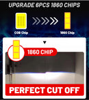 H8 LED Headlamp 20000LM 4300K 6500K 8000K CSP Chip H4 H11 H7 H1 9005 9006 HB3 HB4 Ice Bulb STG Low Beam 120W High Power For Lens