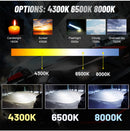 H8 LED Headlamp 20000LM 4300K 6500K 8000K CSP Chip H4 H11 H7 H1 9005 9006 HB3 HB4 Ice Bulb STG Low Beam 120W High Power For Lens