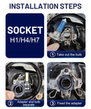 H8 LED Headlamp 20000LM 4300K 6500K 8000K CSP Chip H4 H11 H7 H1 9005 9006 HB3 HB4 Ice Bulb STG Low Beam 120W High Power For Lens