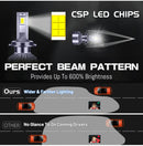 H7 LED Headlights 50000LM H4 H7 H1 H11 9012 HIR2 9005 9006 HB3 HB4 180W 6000K 3570 CSP Chips High Low Beam Canbus No Error Turbo