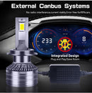 H7 LED Headlights 50000LM H4 H7 H1 H11 9012 HIR2 9005 9006 HB3 HB4 180W 6000K 3570 CSP Chips High Low Beam Canbus No Error Turbo