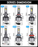 Bullvision H4 LED Headlights 35000LM High Beam Low Beam Canbus Error Free LED H7 H1 9012 HIR2 H11 HB3 HB4 H8 9005 9006 CSP Chips