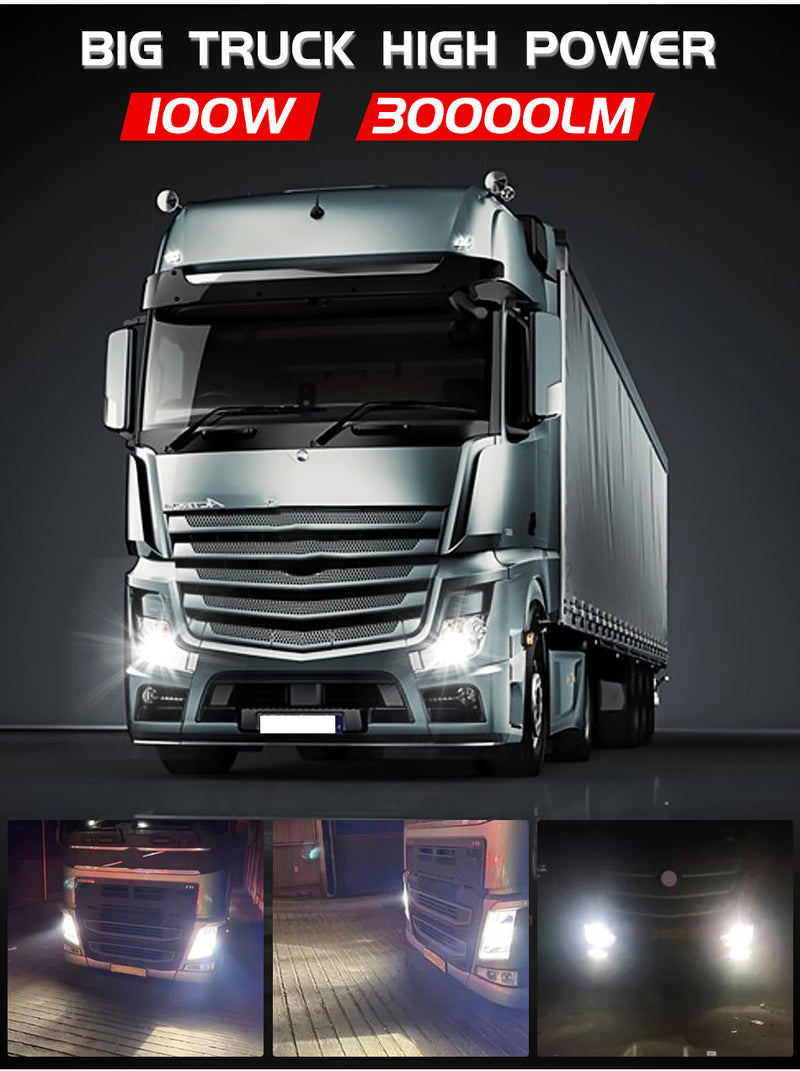 H4 LED Car Headlight 30000LM H7 LED 12V 24V 36V H1 H11 H8 H9 3570 CSP Chips 9005 HB3 9006 HB4 9012 HIR2 Car Diode Auto Truck Bus