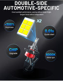 60000LM H7 LED Headlights 150W High Power H11 H8 H9 9005 HB3 9006 HB4 9012 HIR2 Turbo 35W 55W 75W Brightness Daylight For Lenses