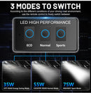 60000LM H7 LED Headlights 150W High Power H11 H8 H9 9005 HB3 9006 HB4 9012 HIR2 Turbo 35W 55W 75W Brightness Daylight For Lenses