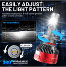 60000LM H7 LED Headlights 150W High Power H11 H8 H9 9005 HB3 9006 HB4 9012 HIR2 Turbo 35W 55W 75W Brightness Daylight For Lenses