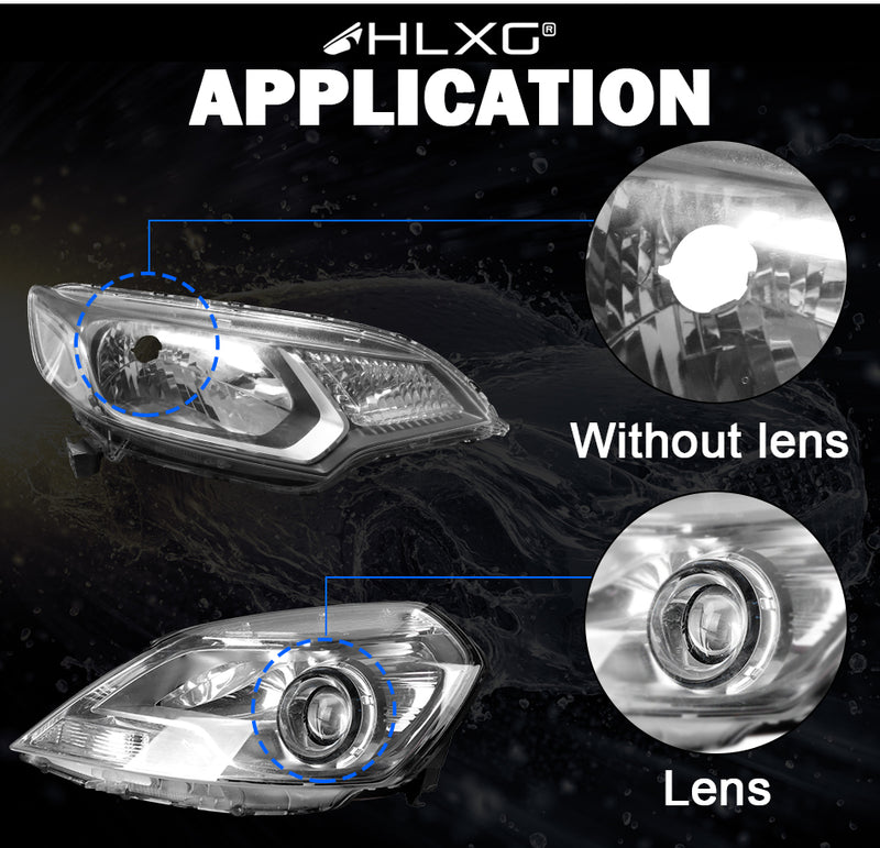 H4 LED Mini Lens H7 Mini Lens Bi-LED Projector H11/H8/H9 9005 HB3 9006 HB4 Car Headlights Turbo LED Bulbs
