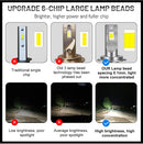 H7 LED Headlights 50000LM H4 H11 9005 9006 HB3 HB4 H8 H9 150W High Power 6000K CSP Chips Copper Tube Car Lights Dirvers For Lens