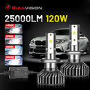 H4 LED Canbus Car Headlights 25000LM High Low Beam LED H7 H1 H11 H8 H9 9005 HB3 9006 HB4 4300K 6000K 8000K 10000K Ice Bulbs 12V
