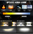 4300K Led H7 H4 LED Light Bulbs On Cars H1 H8 H11 LED Fog Light 9005 HB3 9006 HB4 9012 Hir2 Headlamp 30000LM Auto Retrofit Kits