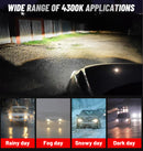 4300K Led H7 H4 LED Light Bulbs On Cars H1 H8 H11 LED Fog Light 9005 HB3 9006 HB4 9012 Hir2 Headlamp 30000LM Auto Retrofit Kits