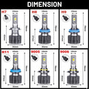H7 LED Headlights 50000LM H4 H11 9005 9006 HB3 HB4 H8 H9 150W High Power 6000K CSP Chips Copper Tube Car Lights Dirvers For Lens