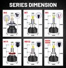 BULLVISION H4 LED Headlights 30000LM 360 Degree CSP LED 6000K 8000K H1 H7 H11 9012 HIR2 HB3 HB4 H8 H9 9005 9006 Auto Headlamp