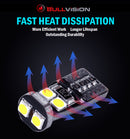 2PCS T10 W5W LED Signal Lamps 3030 SMD Chips 168 194 Interior Reading Light Day Running Light Tail Bulb Brake Lights White Color