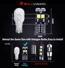 2PCS T10 W5W LED Signal Lamps 3030 SMD Chips 168 194 Interior Reading Light Day Running Light Tail Bulb Brake Lights White Color