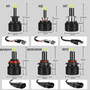 H7 LED Headlight 25000LM 6000K 360 Degree 48pcs CSP Chip LED 9012 HIR2 H1 H11 H8 H9 9005 9006 HB3 HB4 100W STG Low Beam For Lens