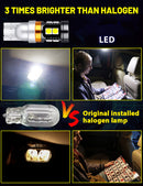 T10 W5W LED Signal Lamps 3030 12 SMD Chips White Yellow Color 168 194 Interior Reading Light Day Running Light Tail Bulb 12V 24V