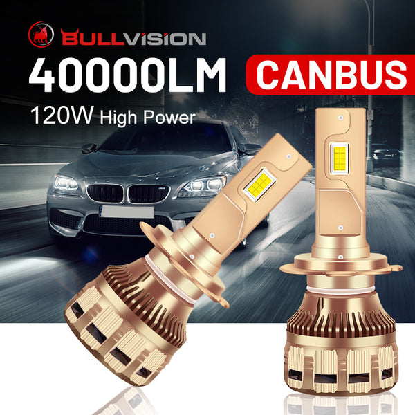 H7 LED H4 Headlight Bulbs 40000LM CSP LED H1 Lamps H11 H8 H9 9005 9006 9012 HIR2 HB3 HB4 Fog Lights 90W 6000K PTF Ice Turbo 12V 120W No Ballast