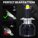 H7 LED Headlight 25000LM 6000K 360 Degree 48pcs CSP Chip LED 9012 HIR2 H1 H11 H8 H9 9005 9006 HB3 HB4 100W STG Low Beam For Lens