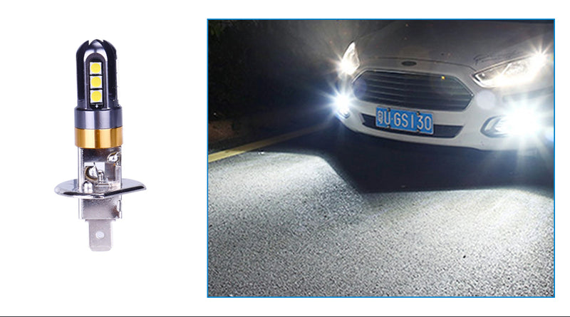881 Fog Lights LED Signal Lights 3030 SMD Chips H1 H3 881 880 H27 Indoor Reading Lamps 6000K White License Plate Lights 12V 24V