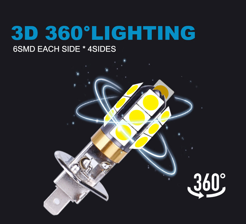 881 Fog Lights LED Signal Lights 3030 SMD Chips H1 H3 881 880 H27 Indoor Reading Lamps 6000K White License Plate Lights 12V 24V